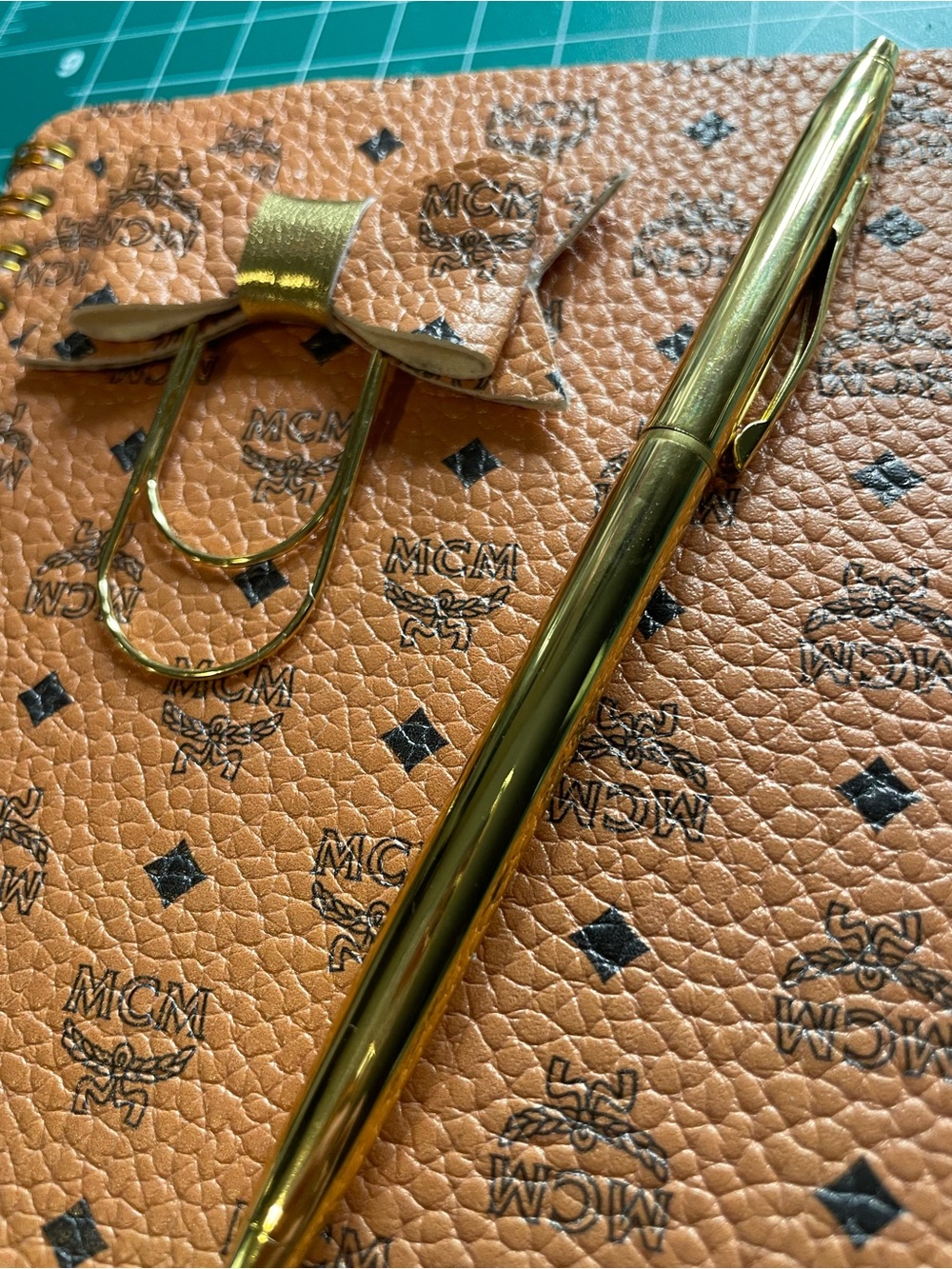 Orange/Brown Handmade 5X7 Notebook (gold pen not included)) - Picture 2 of 9